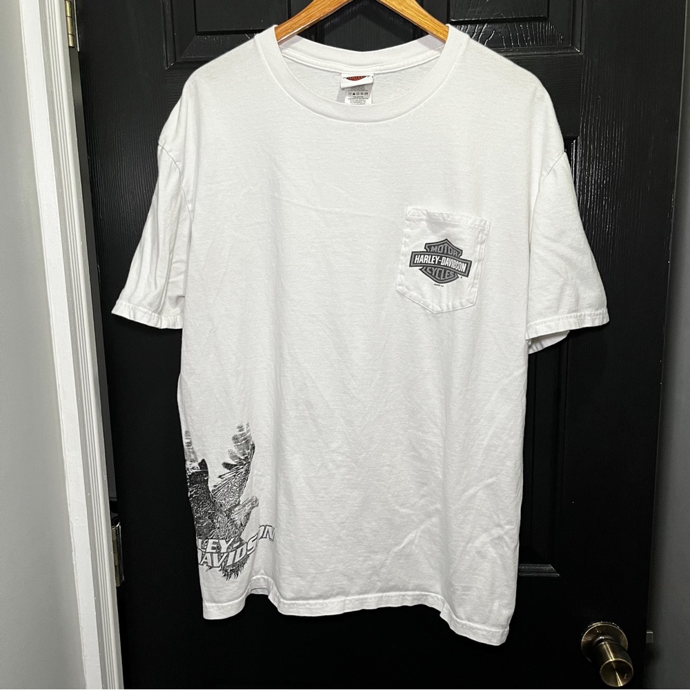 Harley-Davidson White Graphic Men's T-Shirt xl
